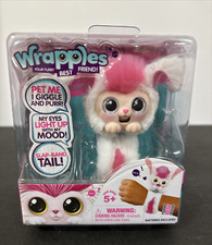 LITTLE LIVE PET WRAPPLES BONNIE PINK GIGGLES/PURRS EYES LIGHT UP SUPER CUTE
