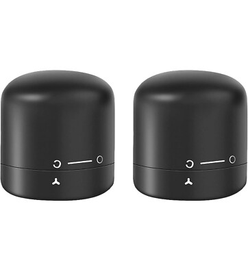 Wine Stoppers Silicone Wine Bottle Stopper Vacuum Leak proof Black (2 Pack)