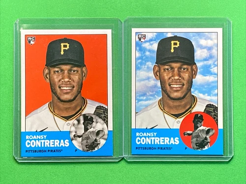 2022 Topps Archives ROANSY CONTRERAS RC Background Variation SP #82 Pirates