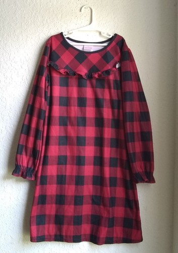 Girl's Wondershop Buffalo Plaid Size 12 Nightgown Pajamas Free Shipping
