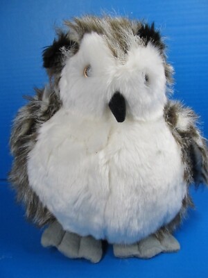 Unipak Plumpee Fluffy Owl Bird Plush 12'' Chubby