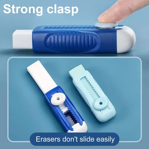 1 Set Students Eraser No Trace Wipe Clean No Scrap Falling Students Mini