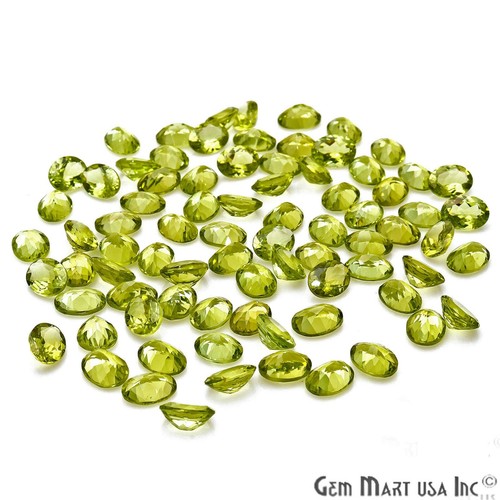 Natural Oval Loose Gemstone Peridot Precious Stones November Birthstone 6x8mm - Picture 2 of 7