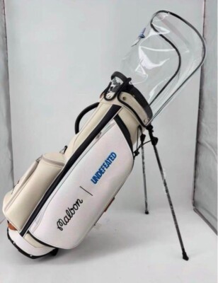 Malbon UNDEFETED Golf Caddie Bag White with 2-color cover with