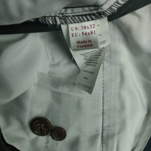 NEW Original Penguin Munsingwear Chino Pants Mens 38x32 Dark Shadow Straight Fit - Picture 9 of 14