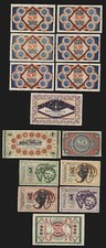 Bielefeld  14x  Serienscheine Notgeld  aus Westfalen  G/M: 103 -B