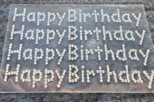 CraftbuddyUS 4 Happy Birthday Self Adhesive Diamante Rhinestone Gems DIY Craft