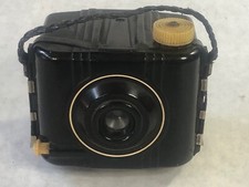 Vintage 1942 Kodak Baby Brownie Camera Bakelite Art Deco Original Strap UNTESTED