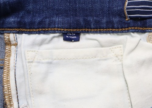 GANT Jeans Boy's 16 YEARS Zip Fly Mid Rise Faded Stretch Kids 5 Pocket Design - Picture 6 of 15