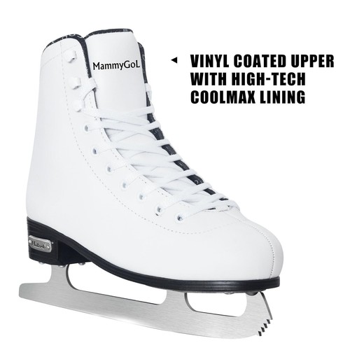 MammyGol Classic Ice Figure Skates for Womens/Misses/Girls Lace up with - Bild 4 von 5