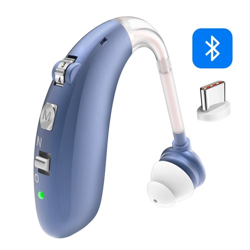 Bluetooth Digital Hearing Aid Aids Kit Behind the Ear BTE Sound Voice Amplifier - Picture 9 of 13