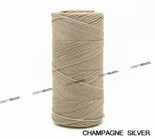 0.5MM Waxed Polyester Linhasita Cord Macrame Bracelet Thread String 368yds Spool - Picture 12 of 83