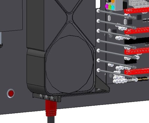 Wall OPEN PC case H-CASE 4 ATX RAL / test bench / RAW HARDWARE / wall mounted - Zdjęcie 10 z 12