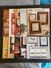 Lot Of 10 Cross-Stitch/Crochet Pattern Books