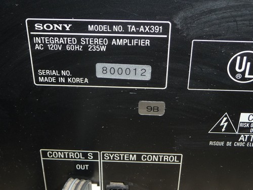 Sony TA-AX391 Integrated Amplifier , ST-JX401 Tuner, & Upgraded Remote Serviced - Picture 8 of 16
