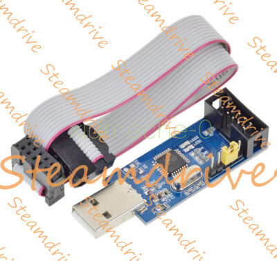 USBASP USBISP AVR Programmer Adapter 10 Pin Cable USB ATMEGA8 ATMEGA128 Arduino*