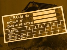 HOTCHKISS M201 ERGM MESSINGSCHILD PLATTE ..... - JEEP WILLYS