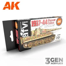 AK Interactive: 1937-44 Panzer Camouflage - AFV Paint Set - AK11656
