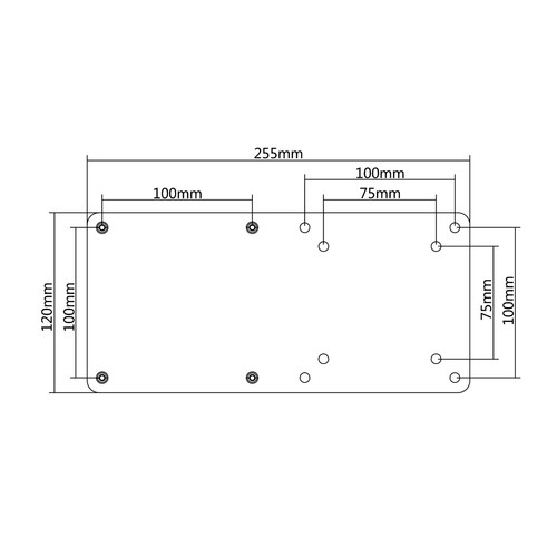 Adapter VESA mini komputer Maclean czarny MC-721 - Zdjęcie 3 z 4