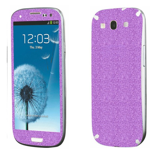 2 x folia brokatowa do Samsung Galaxy S3 i9300 Skin Naklejka Bling Folia - Zdjęcie 6 z 8