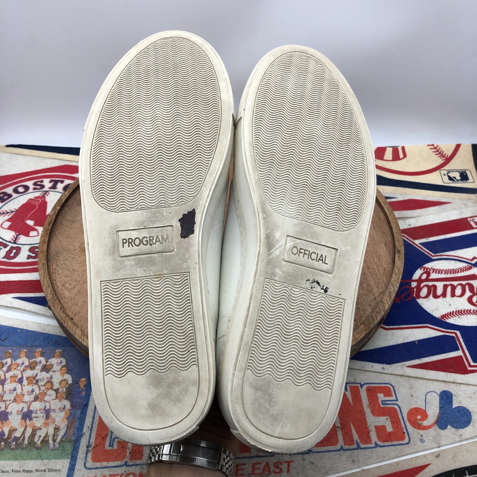 Official Program White Soft Leather Low Minimal S… - image 6