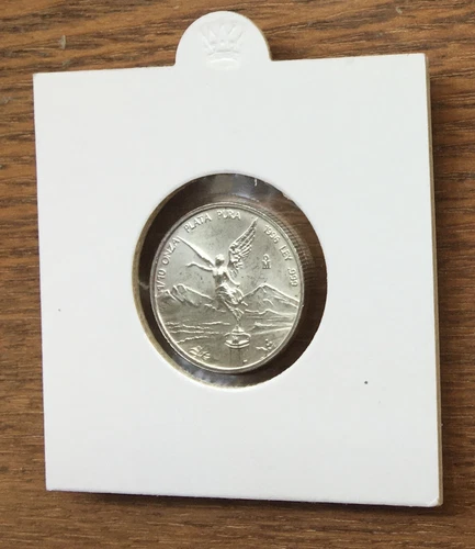 ME96/10C MEXICO 1996 1/10 ONZA 1/10 OZ SILVER BU UNC MINT LIBERTAD  WINGED ANGEL