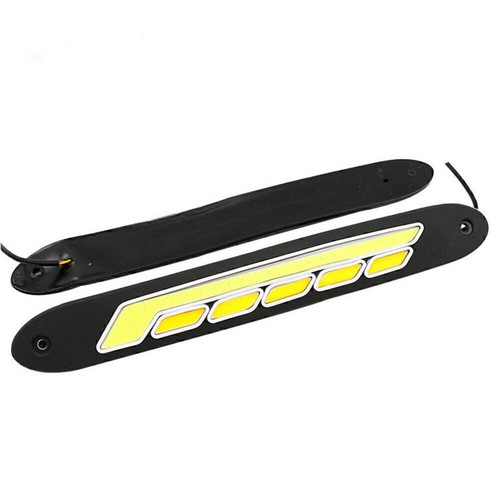 Car LED Daytime Running Light Strip Lamps DRL Driving Fog Turn Signal Lamp Pair - Imagen 7 de 7