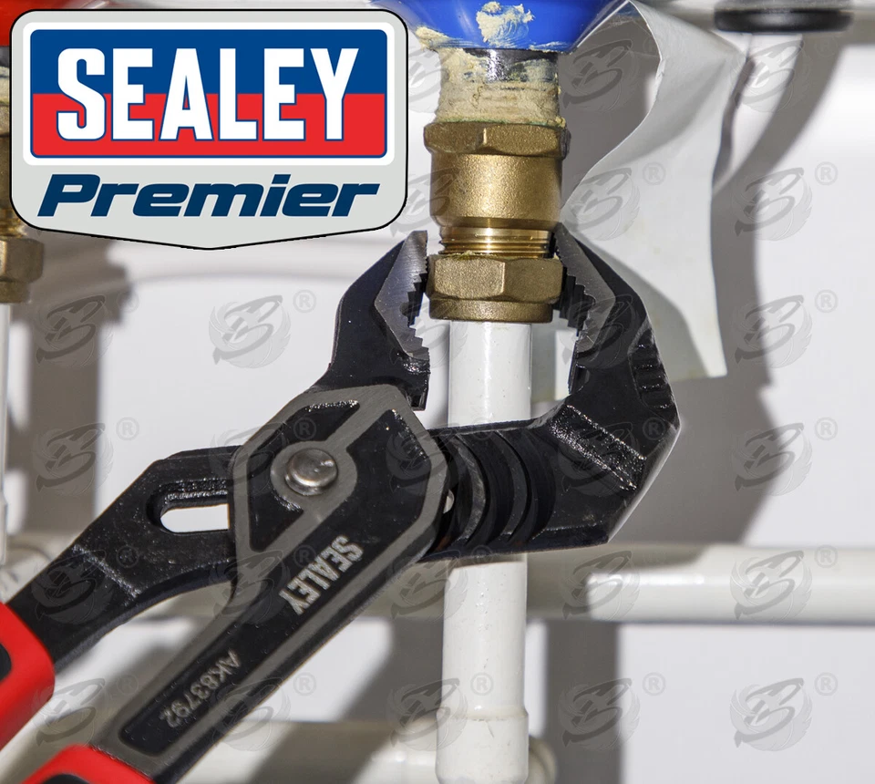 SEALEY Pliers Set 4pcs High Leverage Plier Set Cutters Combi Long Nose Plier Set - Image 4 of 4