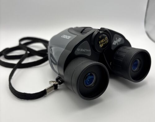 Carson Field Binoculars Compact 10-30x21 mm 3.3°~1.6° Grey/Black Work Great - Picture 10 of 21
