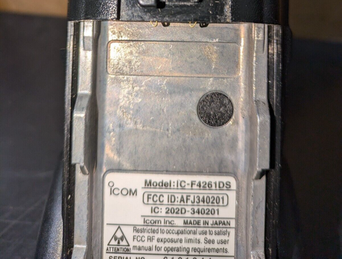 1 USED IC-F4261DS 400 -470 PROGRAMED W/FACT PROG. BATTERY/ANT/CHARGER HAVE QTY - Zdjęcie 5 z 7