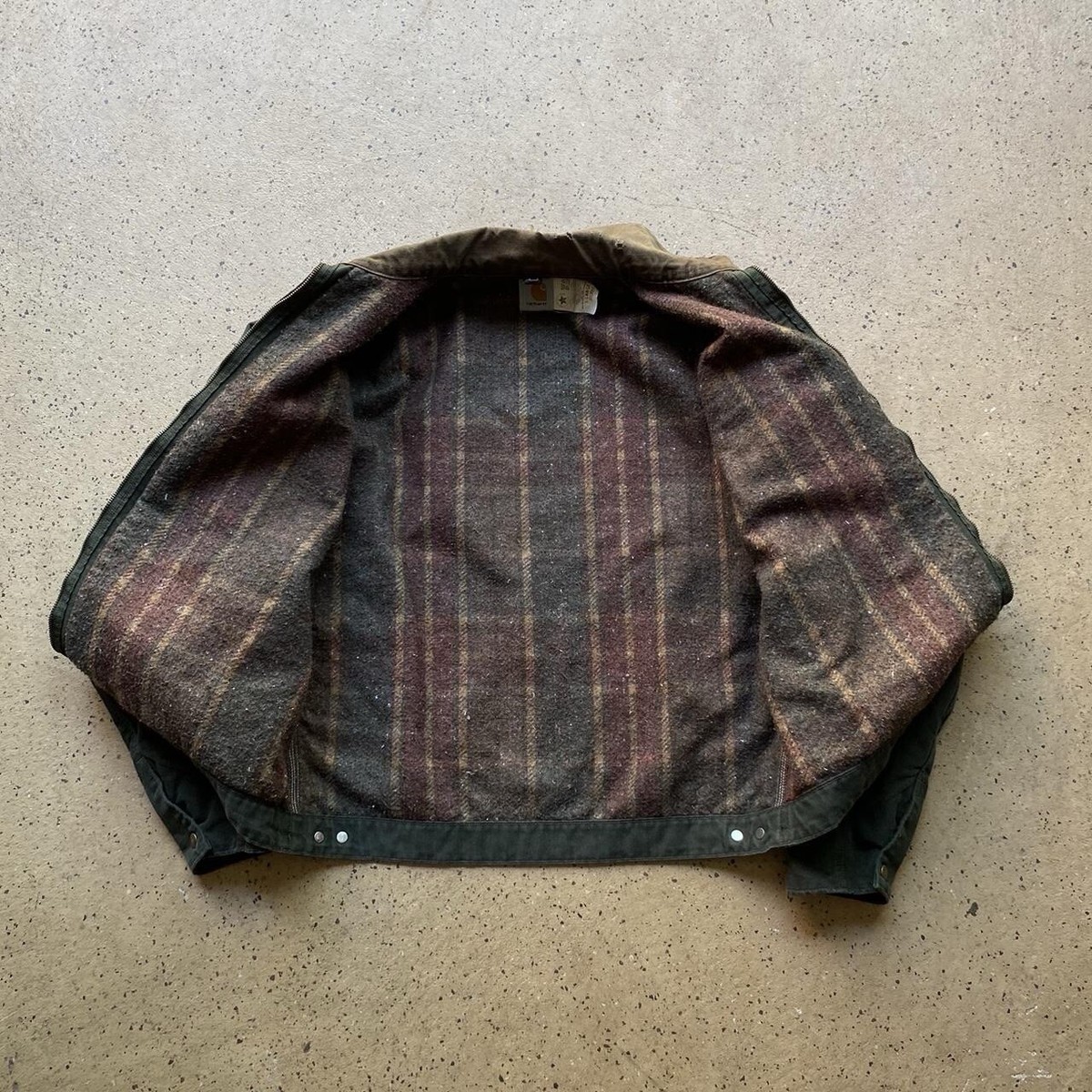 H*D様 Carhartt JB0866 Vintage Rare Carhartt Olive JB0866 Blanket Lined Detroit