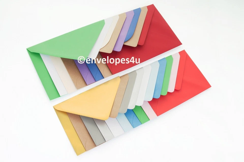 C7 82 x 113mm Diamond Flap Envelopes 100gsm for RSVPs A7 cards - 35+ colours