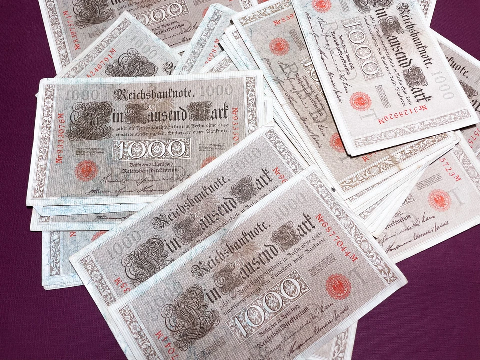 1000 Marks (Red seals), Germany - Berlin 21 Apr 1910 - 32 pieces - Image 3 of 4