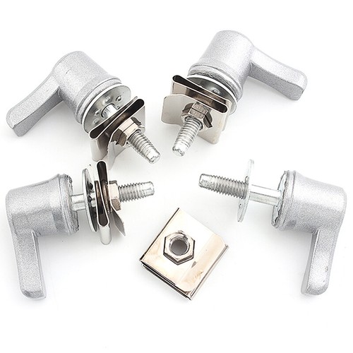 Silver Saddlebag Lever Lock Fastener Bolt & Nut Kit for Harley Touring 2001-2023 - Picture 18 of 22