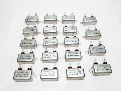 CP53B1EF104V Oil Filled Bathtub Capacitor 0.1uF 600VDC MIL-C-25 Hermetic RF EMI
