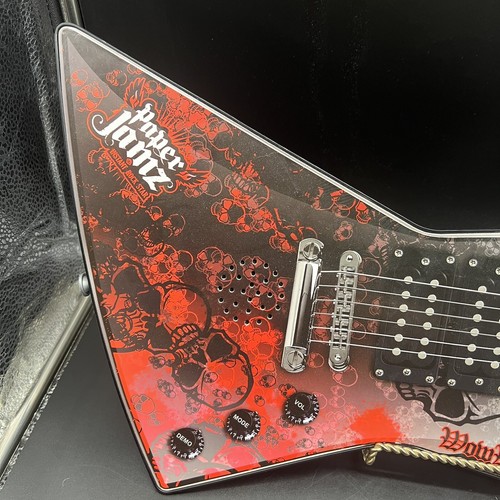 Paper Jamz Wow Wee Red And Black Toy Battery Electric Guitar Tested - Picture 2 of 10