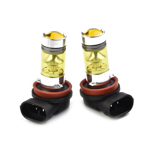 2x H11 H8 Led Yellow Fog Light Bulbs 4300K 100W 1500LM Super Bright DRL New Tool - Picture 7 of 19