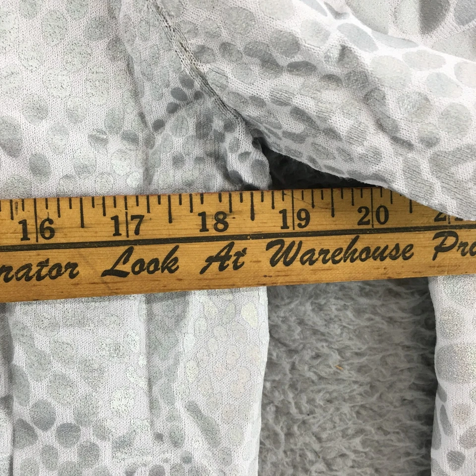 Suéter Pullover PRVLG Estampado Piel de Serpiente Mujer Grande Plateado Manga Larga Cuello Redondo Foto 4 de 4