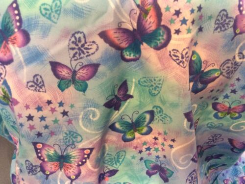 NWT Scrub H. Q. Top, Women's Butterflies Size XL - Picture 2 of 4