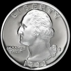 A 1992 S Washington Quarter 90% SILVER Deep Cameo "PROOF" US Mint Coin