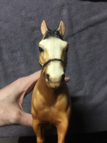 Breyer Stallion Horse Brown Black Mane Tail Socks 8" Tall Vintage - Picture 8 of 8