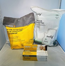 Breast milk Storage Bags qty 200 , Nipple Cream, Medela, Motif