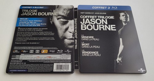 Coffret 3 Blu-Ray - Trilogie Jason Bourne - Steelbook - Matt DAMON - Picture 3 of 3