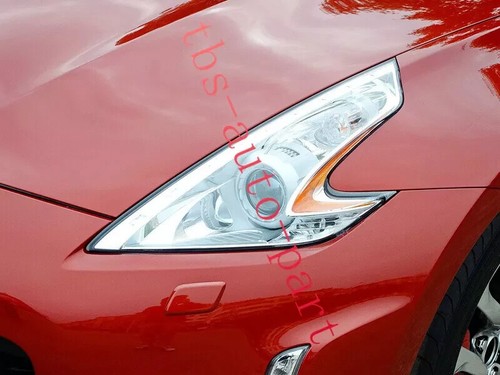 For Nissan 370Z 2009-2020 LH&RH Side Headlight Lens Cover+Sealant Glue new - Picture 5 of 6