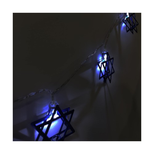Eifelgold Hanukkah LED Light Decoration Star of David Indoor String Lights fo... - Bild 6 von 7