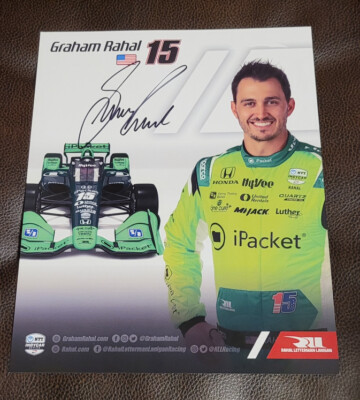 Graham Rahal Indianapolis Indy 500 Signed Car Promo Card Autographed 2022