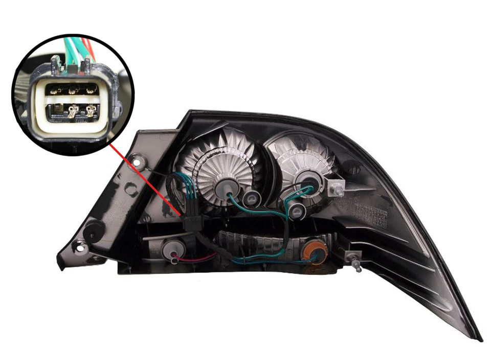 Juego de luces traseras negras Mitsubishi Lancer 04 - 07 Altezza par rendimiento Foto 2 de 4