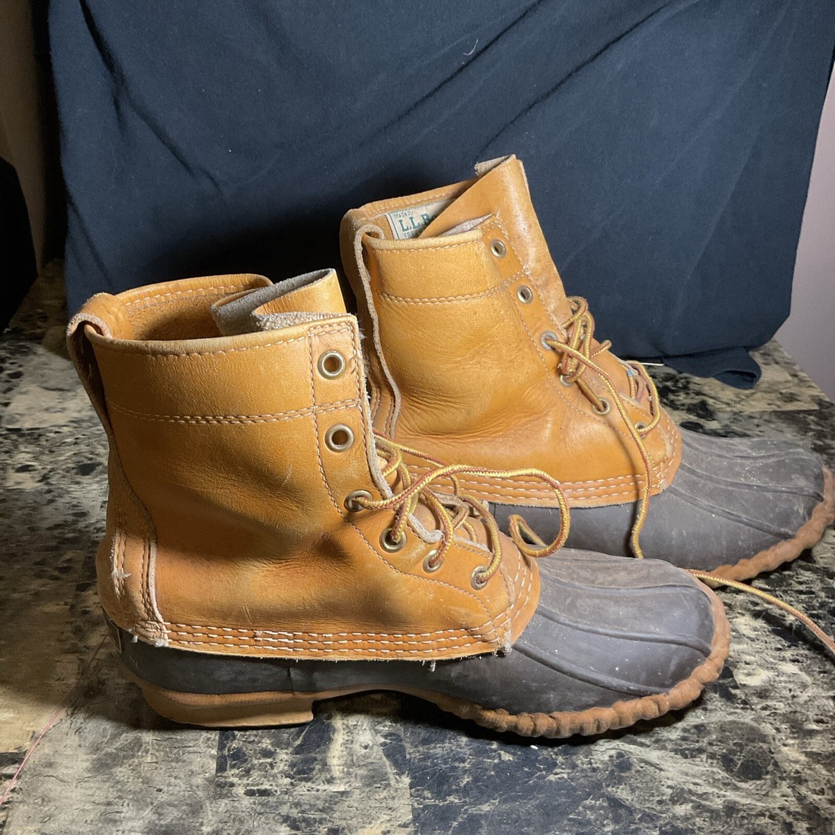 Vintage 70s LL Bean Duck Boots Maine Hunting Shoe 8” M6/W8  display picture 1