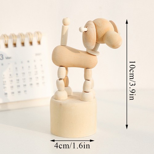 Lindos animales de madera maciza artesanías de madera para el hogar adornos de mesa regalos - Imagen 17 de 20