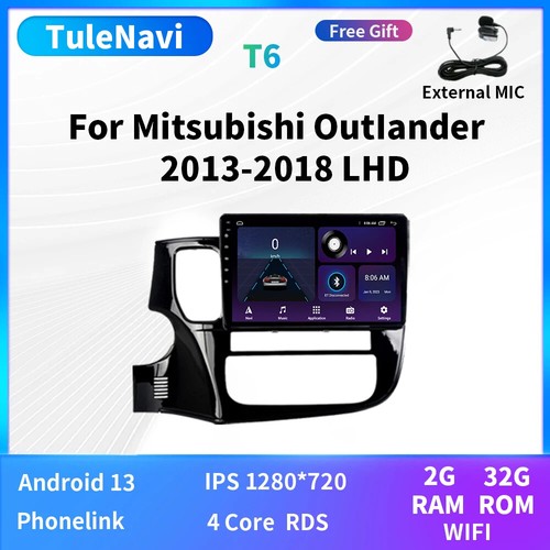 For Mitsubishi Outlander 3 GF0W 2013-2018 Car Radio Carplay Stereo Screen GPS 4G - Foto 8 di 40